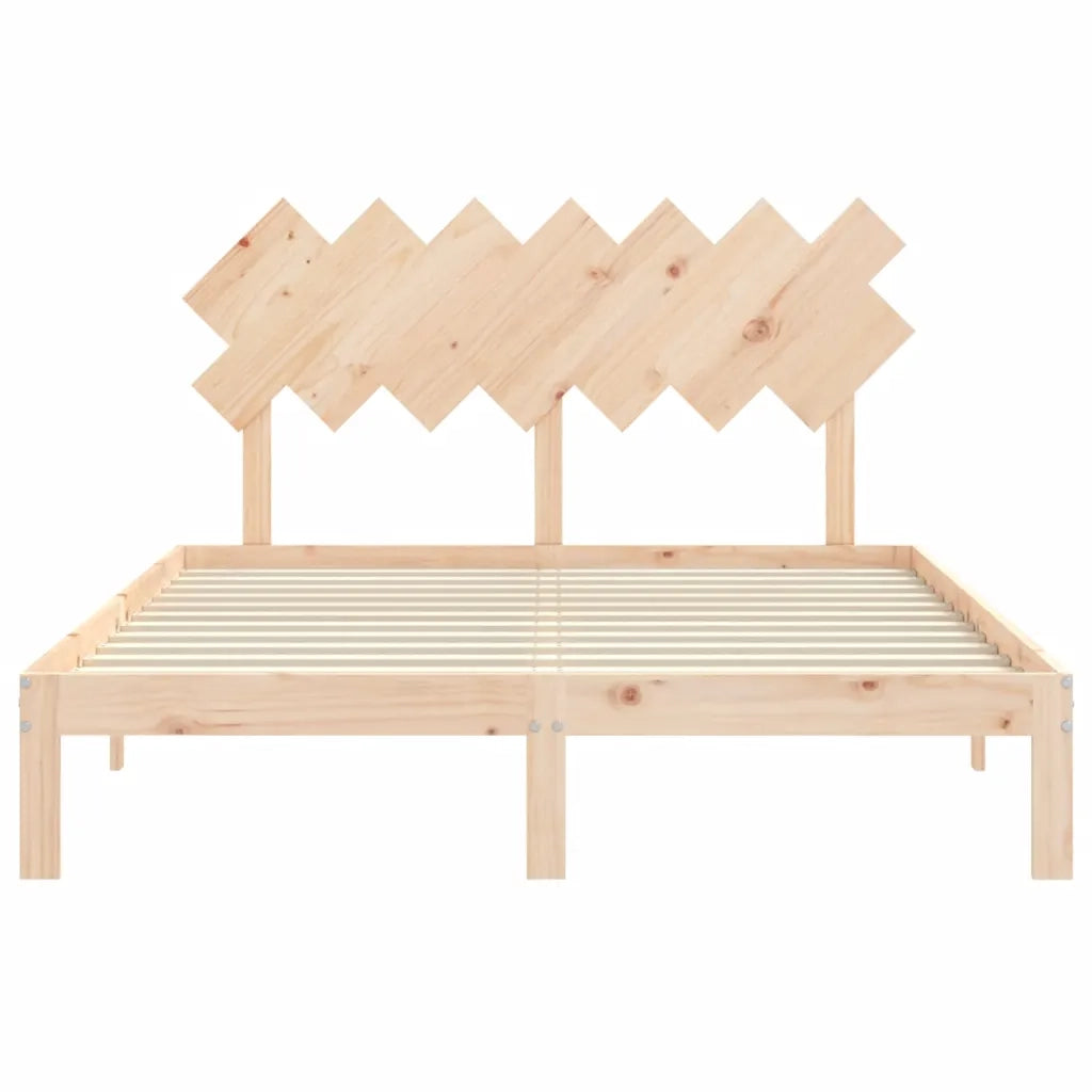 Giroletto con Testiera King Size in Legno Massello 3193731