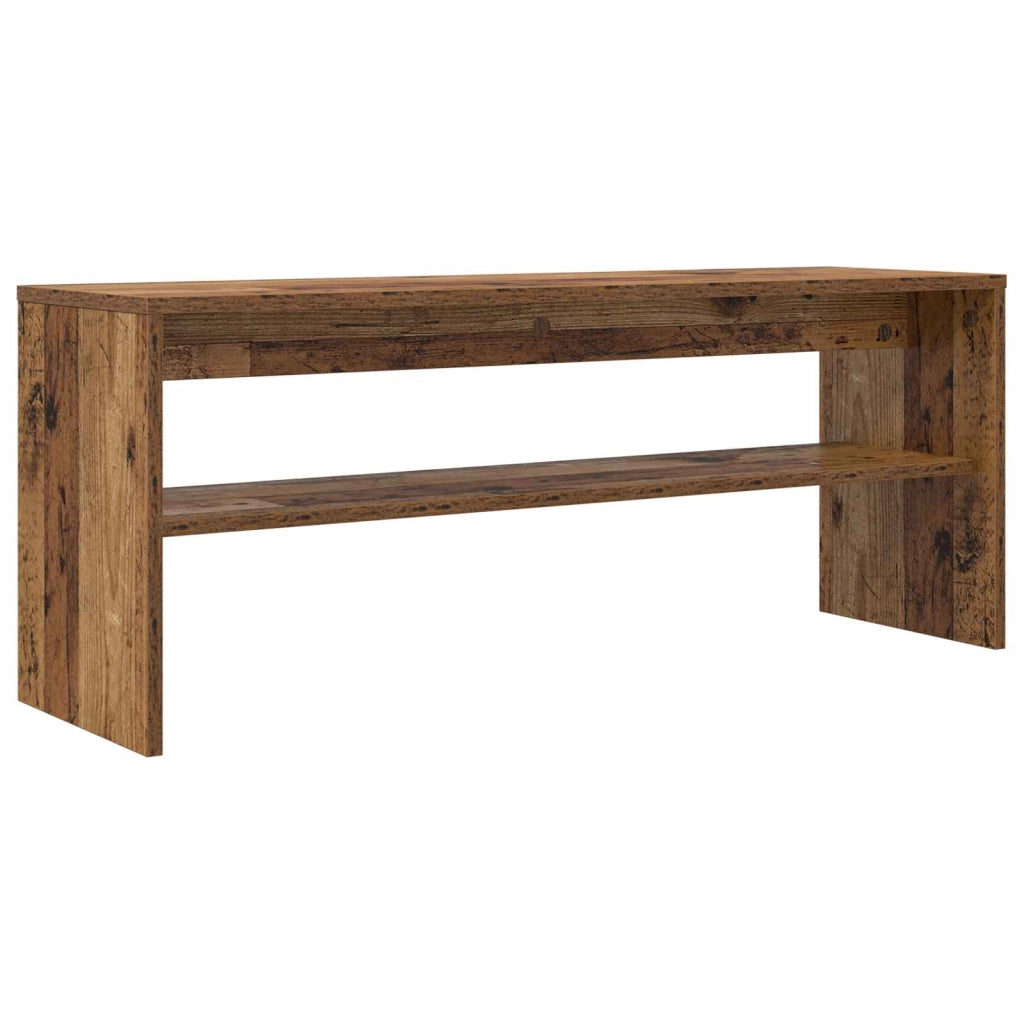Mobile TV rettangolare moderno con contenitore 100 x 30 x 40 cm legno ingegnerizzato finitura legno anticato 02_0058383