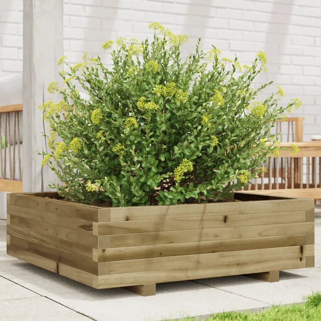 Fioriera da Giardino 80x80x26,5 cm in Legno di Pino Impregnato 847312