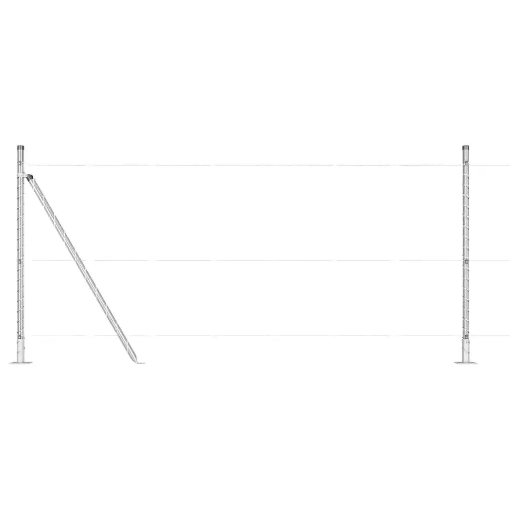 Palo della recinzione 52 pcs Grigio 3,2 x 3,2 x 110 cm 3350262