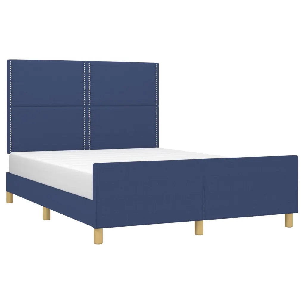 Giroletto senza Materasso Blu 140x190 cm in Tessuto 3124974
