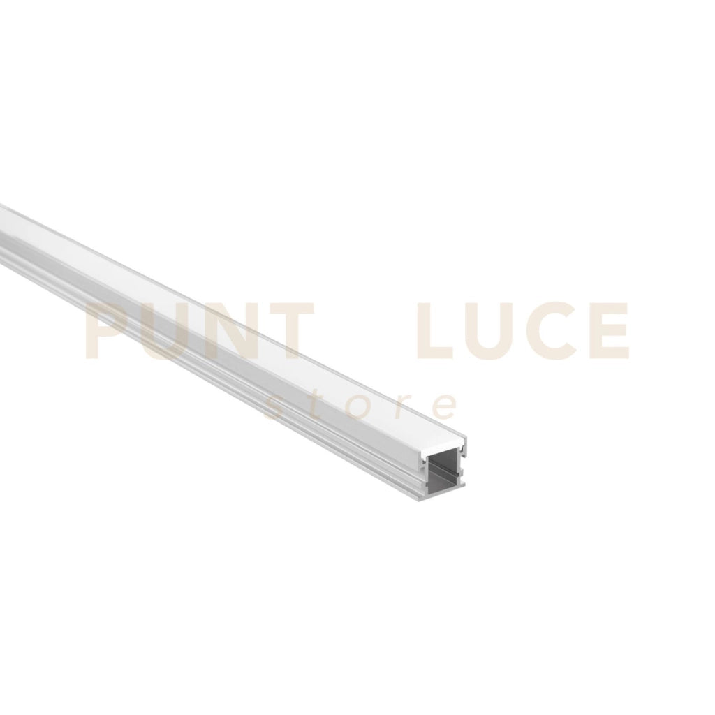 PROFILO DRIVEWAY CARRABILE ALLUMINIO CON TAPPI E STAFFETTE INCLUSI 200X2,16X1,9CM