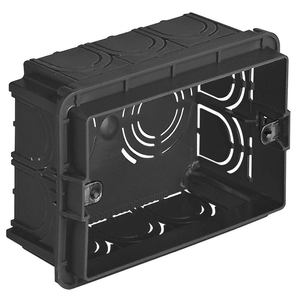 Trade Shop - Scatola Di Derivazione Per Installazione Cavi 3 Posti Ad Incasso 11 X 7.5 X 5 Cm -