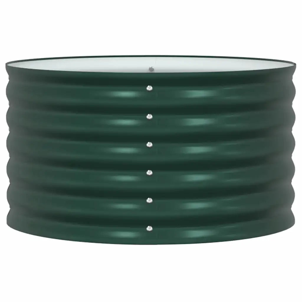 vidaXL Letto da Giardino Verde 80 x 80 x 44 cm Acciaio