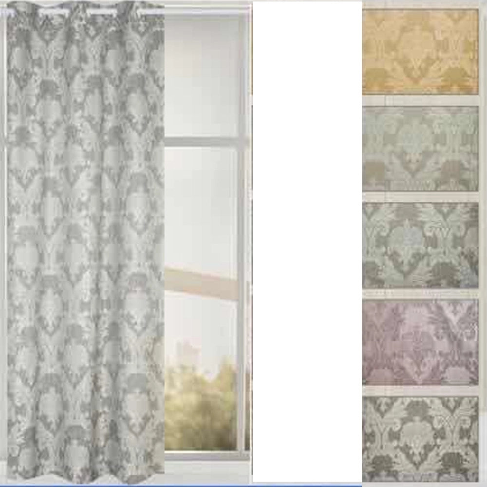 Trade Shop - Tenda Nives Pannello Singolo 8 Borchie Porta Finestra Cucina Bastone 140x280 Cm -