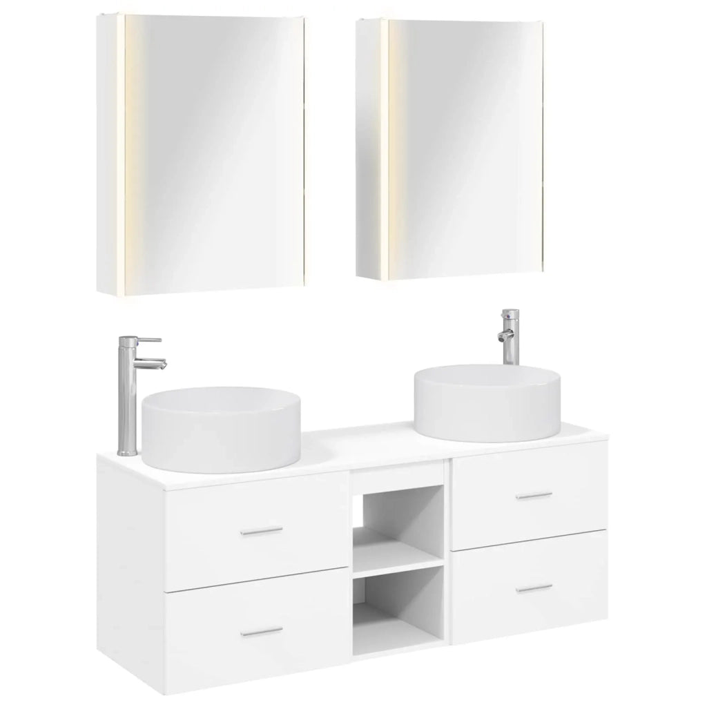 Set di mobili per il bagno 5 pcs Bianco 3407087