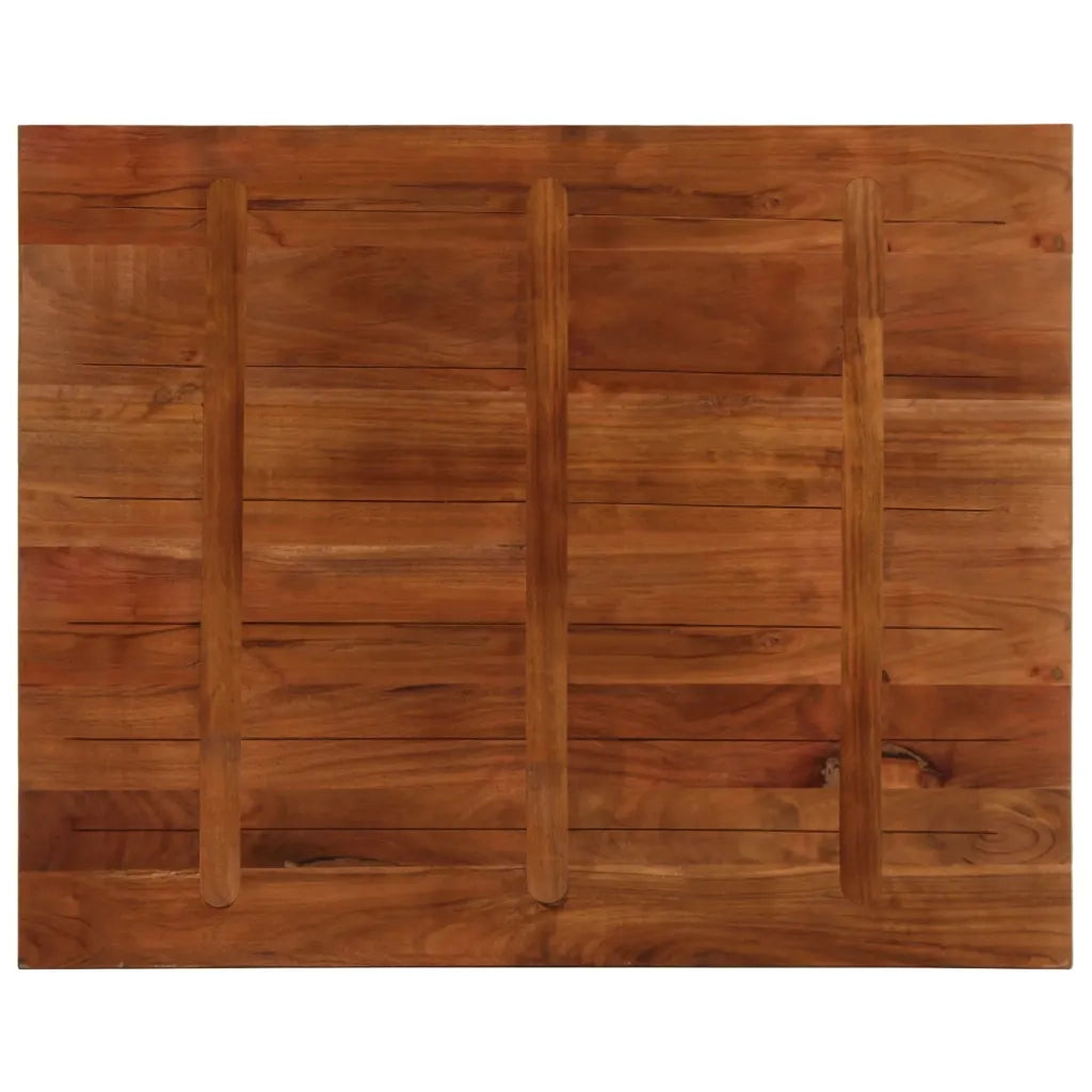 vidaXL Piano Tavolo 110x80x2,5 cm Rettangolare in Massello di Recupero
