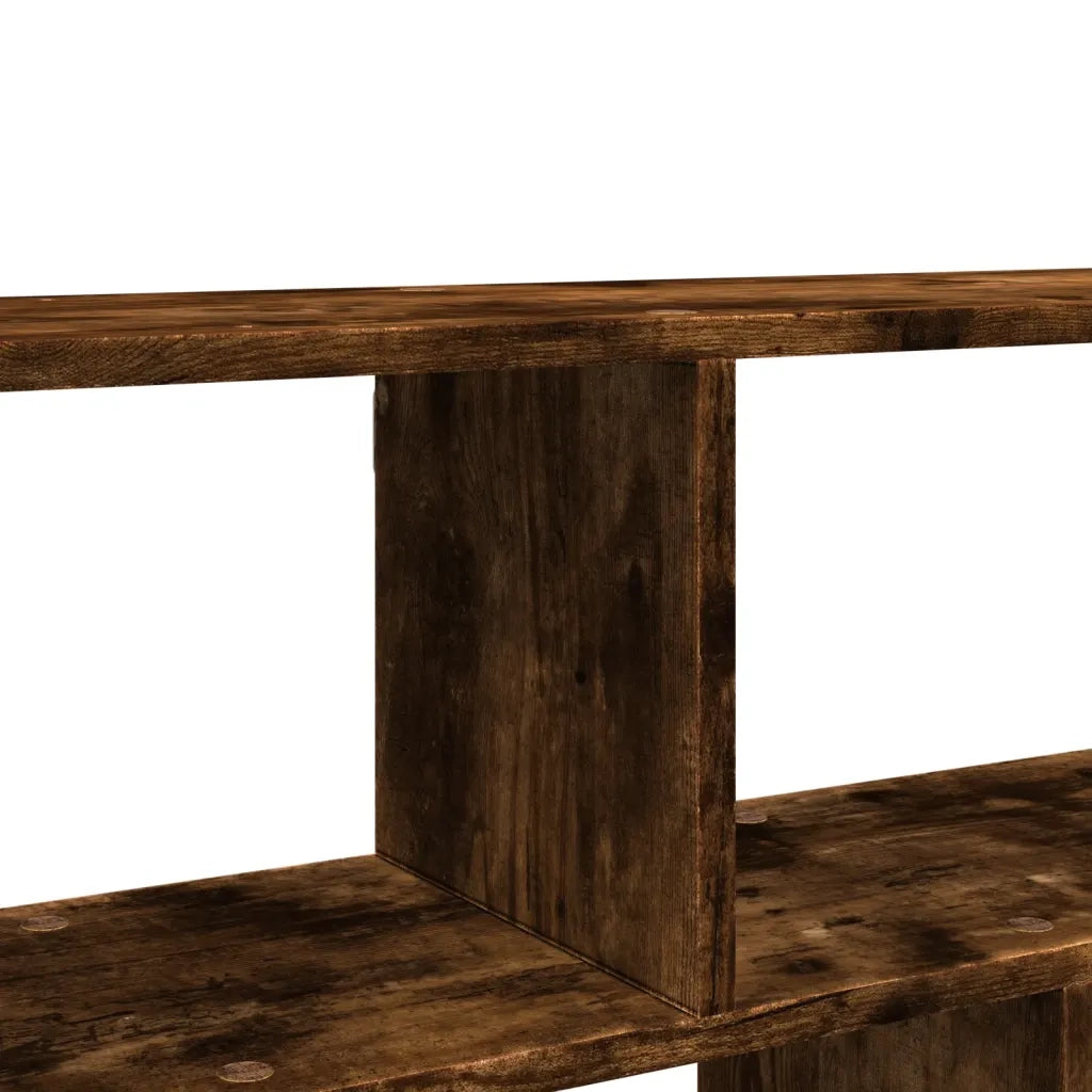 Scaffale a Muro Rovere Fumo 100x25x50 cm in Legno Multistrato 853276