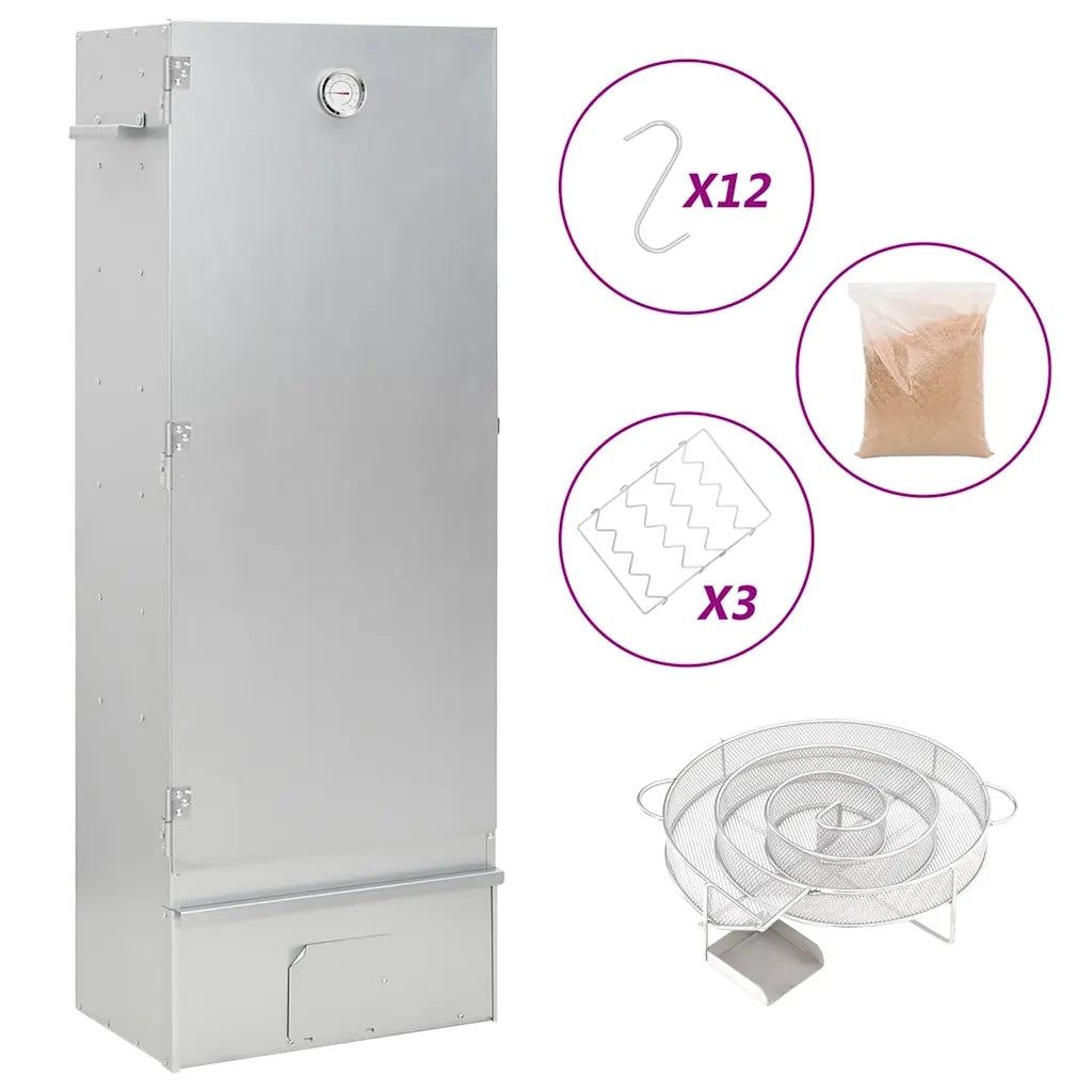 Forno Affumicatore BBQ Generatore Fumo Freddo Acciaio Zincato