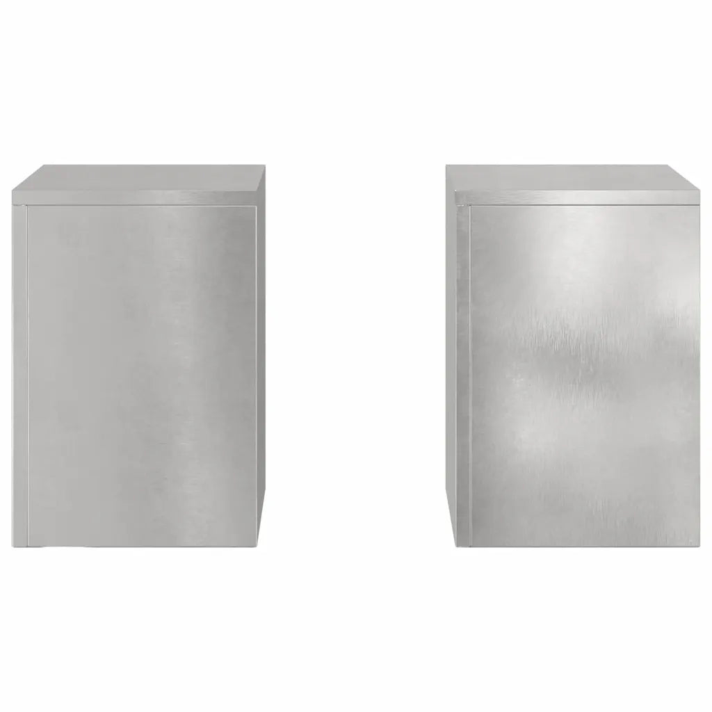 Supporto per piante 2 pcs Argento 24 x 24 x 35 cm 865810