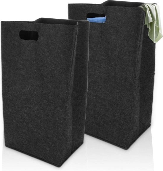Asciugamani pieghevoli neri - 2 pezzi - 60 litri - trasportabile - serbatoio di asciugamani gonfiabile - per camera da letto e bagno