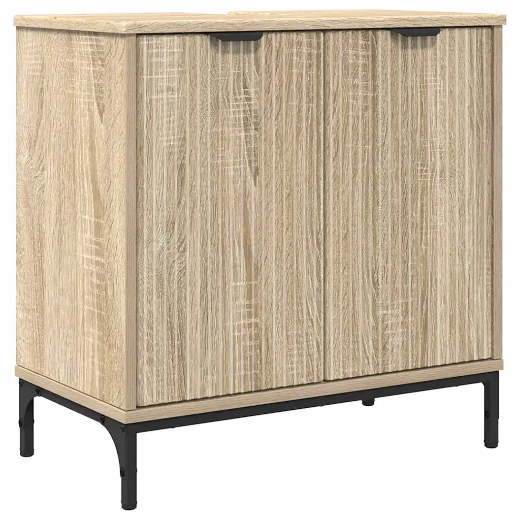 Mobile Lavabo | Armadio per Lavabo da Bagno Rovere Sonoma 60,5 x 33,5 x 61 cm