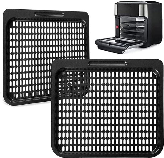Accessori per lattina compatibile con Instant Vortex Plus 10 litri, 2 set di griglia antitarsia sostitutiva, accessori piatto croccante, resistente alla lavastoviglie