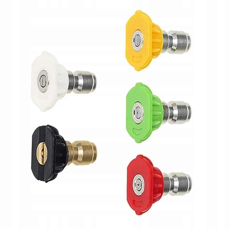 Set di Ugelli per Idropulitrice con Lancia 1/4" 34cm – 5 Ugelli (0°, 15°, 25°, 40°, 60°) | Max 250 Bar, 60°C