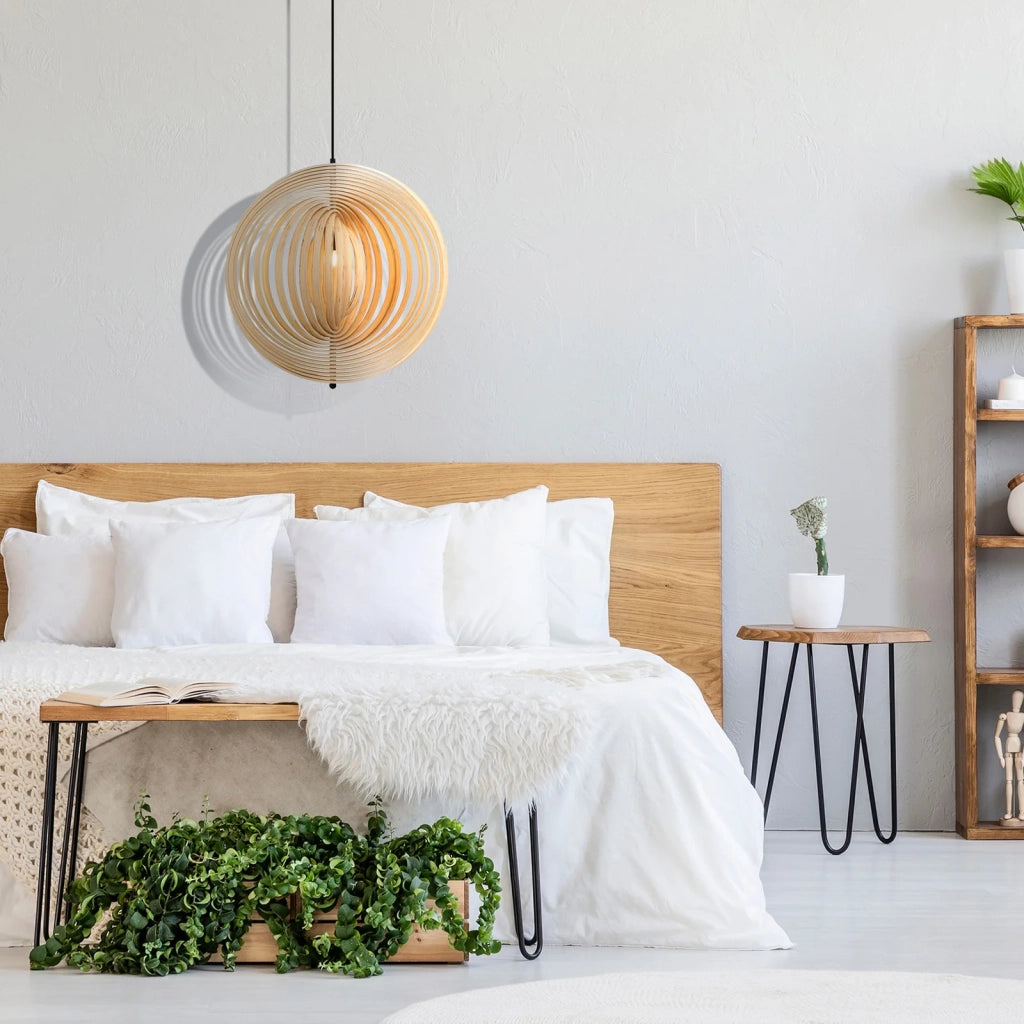Maytoni lampada a sospensione moderna Roots 1 luce E27 metallo nero