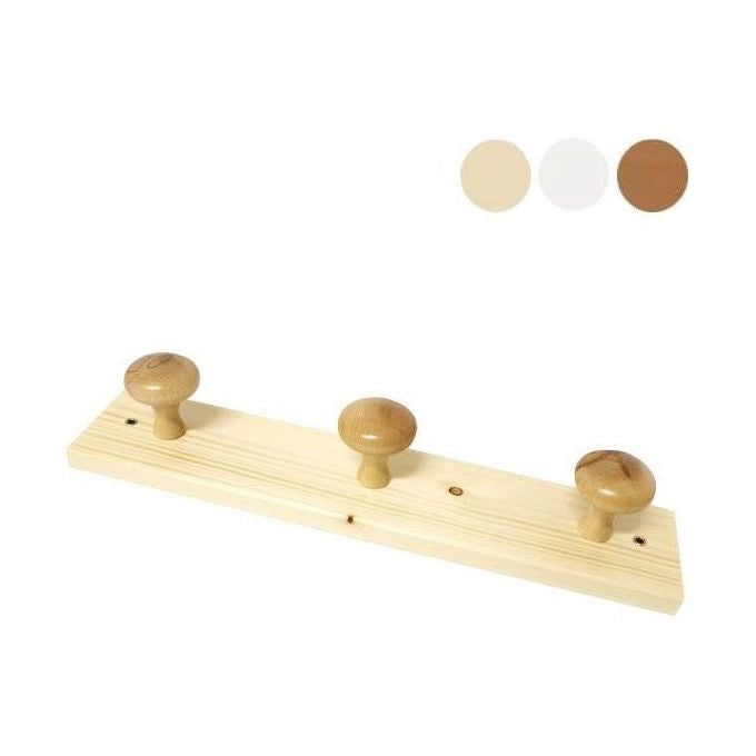 Calder Appendiabiti Legno Posti 2 Noce