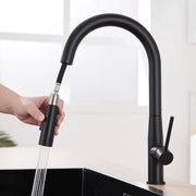 Kraan keuken in acciaio inossidabile, alta pressione, uscita a sfiato, cucina, rubinetto con maniglia estendibile, rubinetto per la vasca da bagno
