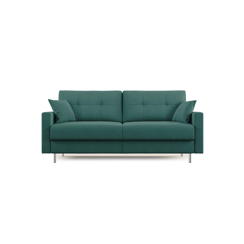 Megan Divano letto matrimoniale in microfibra smacchiabile T11 168 cm (mat. 120x197) verde