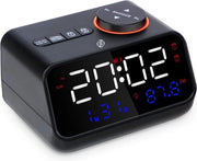 Radio Alarmando con Funzione di Rete - Radio a Orologio - Radio da Parete - Radio a Orologio con Funzione di Alarme - Radio DAB - Radio con Funzione di Alarme e DAB