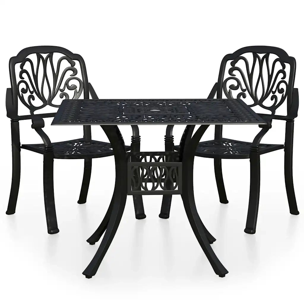 Set da Bistrot 3 pz in Alluminio Pressofuso Nerocod mxl 96709