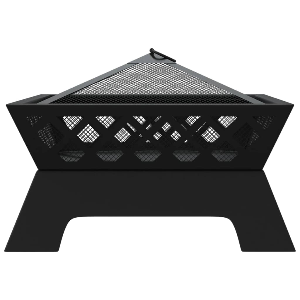 Braciere con attizzatoio 50 cm XXL acciaio 02_0006027