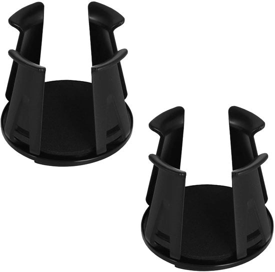 Set di contenitori universali da 2 - Acqua resistente - In ABS - Autoadesivo - Installazione facile - Contenitore per bevande