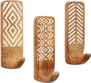 Decorative hanger per parete in stile bohemien indiano per appendere abiti - 3 ganci 
6 Hanger per asciugamano acqua resistente, senza perforazione, per bagno e cucina 
Cancello per chiavi carino da appendere alla parete