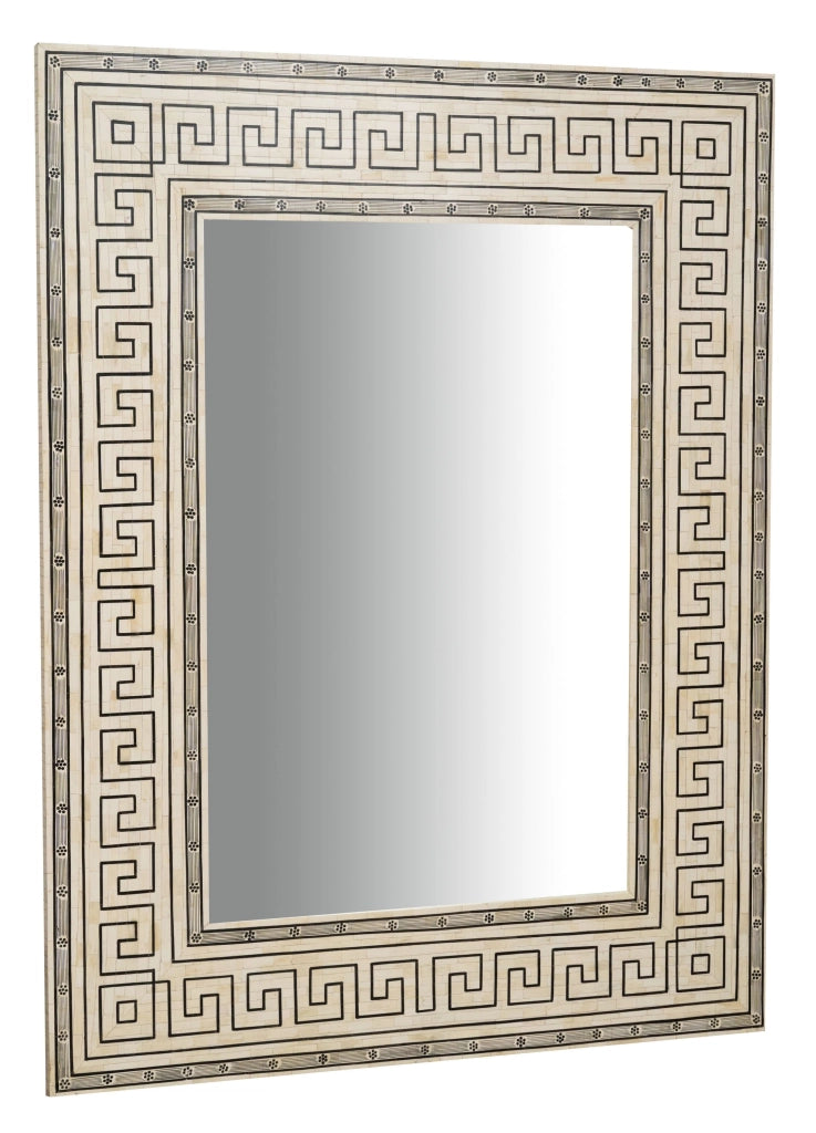 Biscottini Specchiera da appendere verticale/orizzontale in Legno e Osso di cammello L124xPR4XH163 Cm