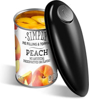 Apri lattine elettrico - Apri lattine automatico per anziani - Portatile e senza mani - Nero - Riduce la fatica alla mano - Adatto per persone con artrosi...