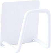 Pacco da 4 pezzi di supporto per asciugamano autoadesivo, supporto per asciugamano in acciaio inossidabile, organizzatore per asciugamani, organizzatore per la doccia, clessidra per la cucina e la doccia, fissaggio per parete per cucina e doccia, nero
