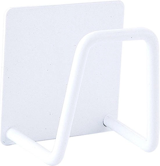Pacco da 4 pezzi di supporto per asciugamano autoadesivo, supporto per asciugamano in acciaio inossidabile, organizzatore per asciugamani, organizzatore per la doccia, clessidra per la cucina e la doccia, fissaggio per parete per cucina e doccia, nero