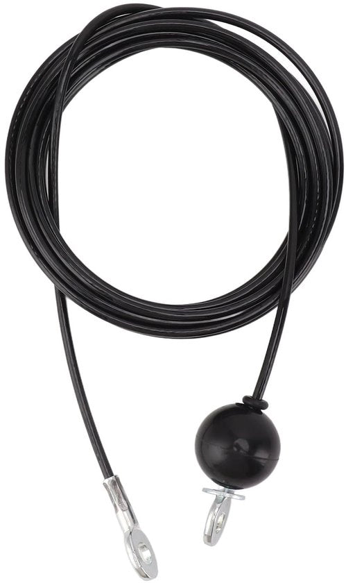 Sistema di Fitness con Cavo di Trazione in Acciaio Robusto - Accessori per Fitness - Tricipiti/Bicipiti/Spalle Inferiori - Installazione Facile - Nero