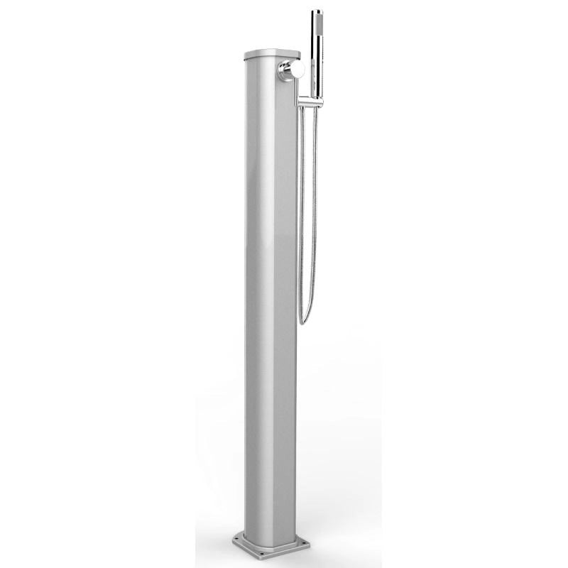 Doccia Tradizionale Jolly Go In Alluminio Con Doccetta Mobile Colore Inox Paint Cv-Jg145/9007
