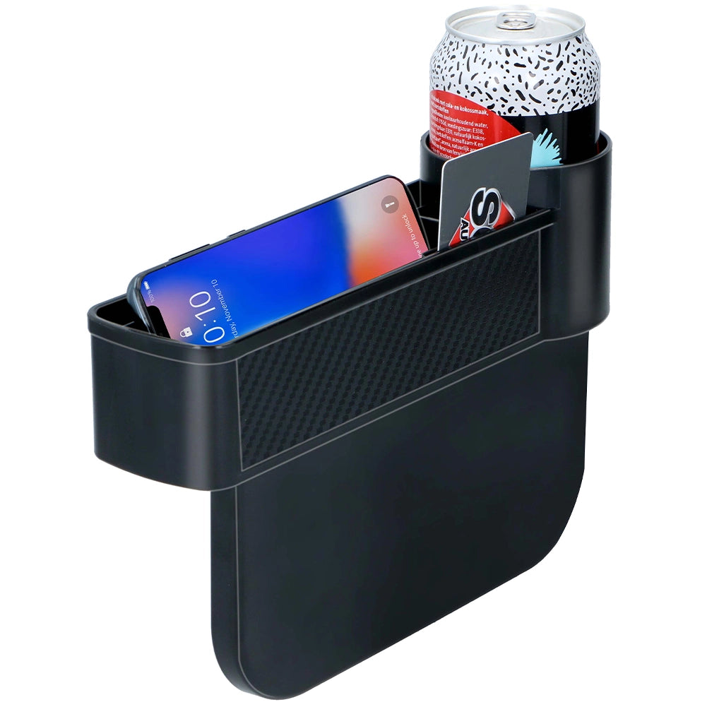 Organizzatore per Auto con Porta Bevande Organizer in Plastica Dura 4 Scomparti