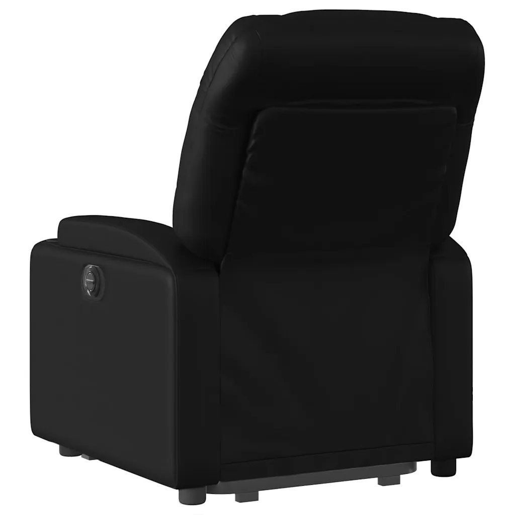 Poltrona Alzapersona Massaggiante Elettrica Nera in Similpelle 3204679