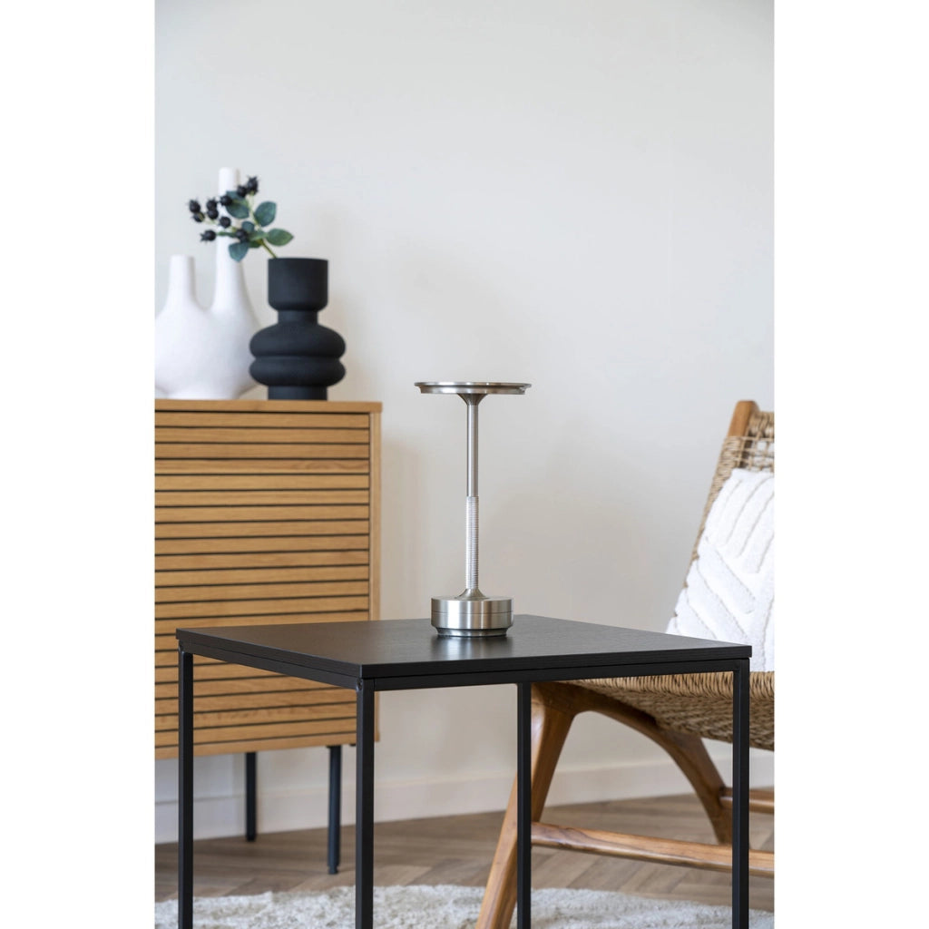 Lampada da Tavolo Lyneham, Argento, Alluminio, 13x13x28,5 cm