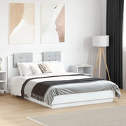 Giroletto con Testiera Bianco 135x190 cm in Legno Multistratocod mxl 115119