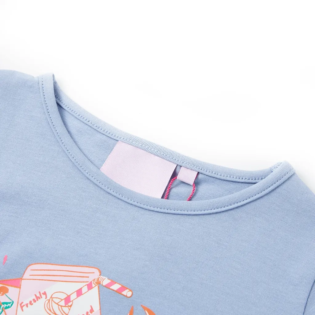 Maglietta da Bambina Blu 92cod mxl 87334