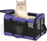 Cassa di trasporto per cani e gatti pieghevole - Autorizzata dalle compagnie aeree - Borsa di trasporto per viaggi amichevole (M)