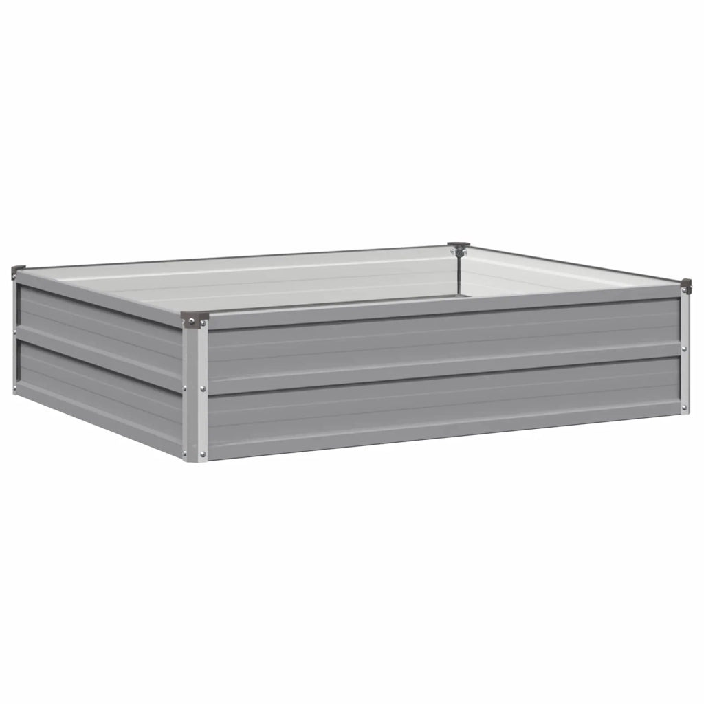 Letto rialzato da giardino Grigio 100 x 80 x 24 cm 8006464