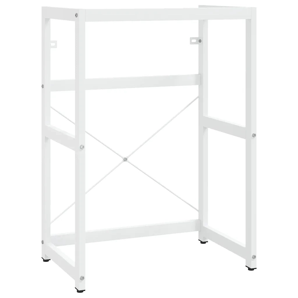 Struttura per Lavabo da Bagno-Supporti per Lavandino Bianca 59x38x83 cm in Ferro 135865