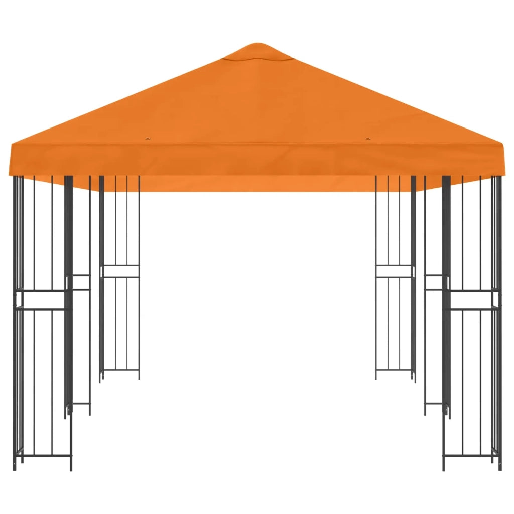 Gazebo con pareti laterali 6 x 3 m Arancione