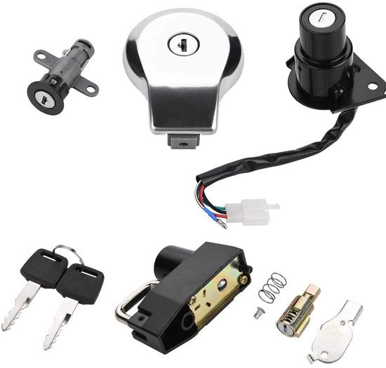 Tappo serbatoio con chiusura a chiave - Interruttore - Carburante - Accessorio motociclistico - Compatibile con Virago XV535 - XV250 - XV125 - Accessorio motocicletta con chiave
