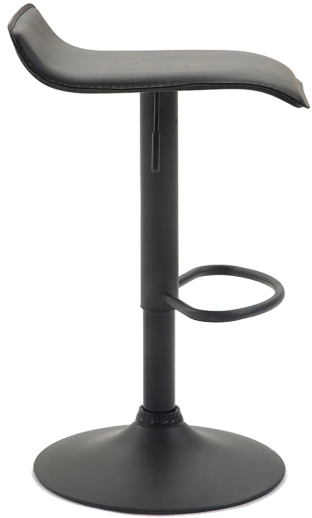 Set 2 Sgabelli Bar Dyn V2 In Similpelle nero,nero
