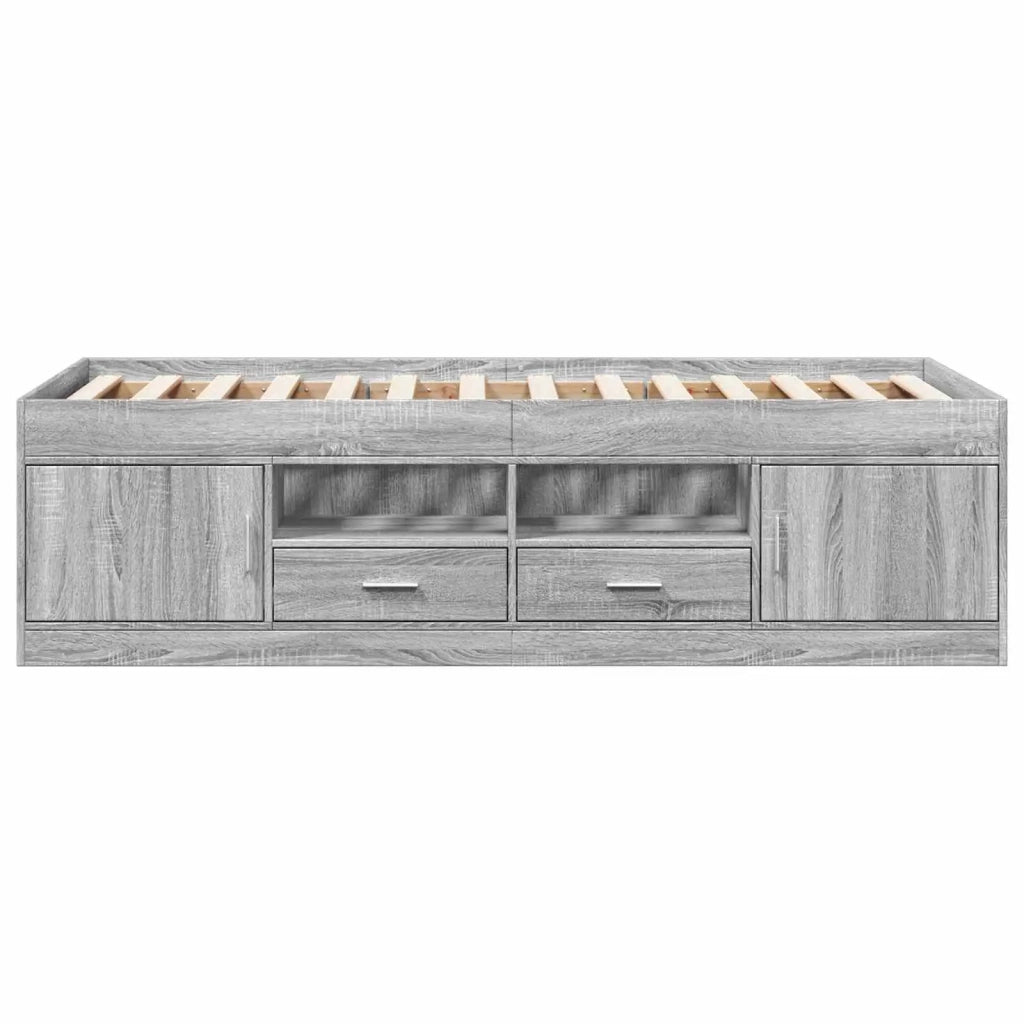 Telaio del letto con storage Sonoma grigio 80 x 200 cm 3429497