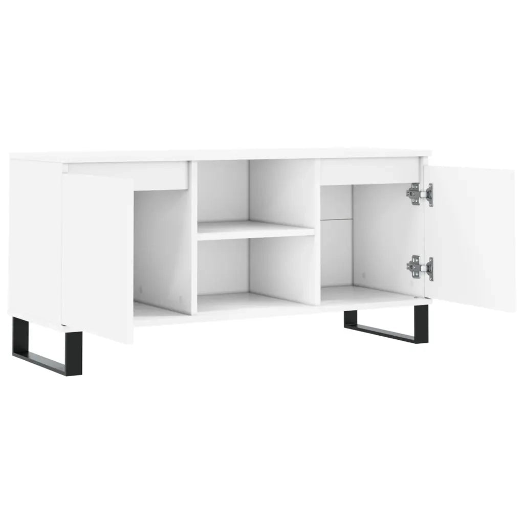 Mobile TV | Armadietto TV | Mobile Porta TV Bianco 104x35x50 cm in Legno Multistrato