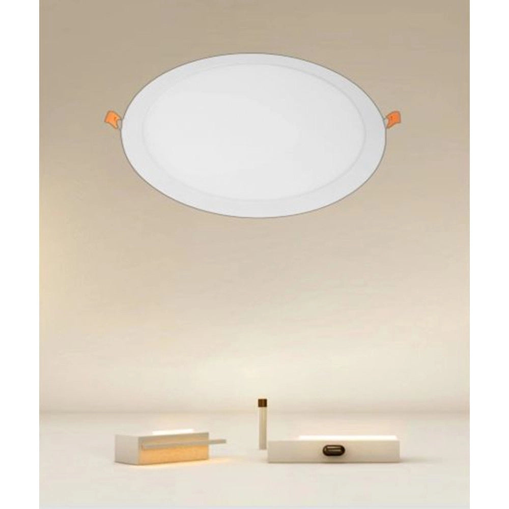 Trade Shop - Pannello Led 24 Watt Da Incasso Rotondo Bianco ø300mm Luce 3000k-6500k Ip20 00069 -