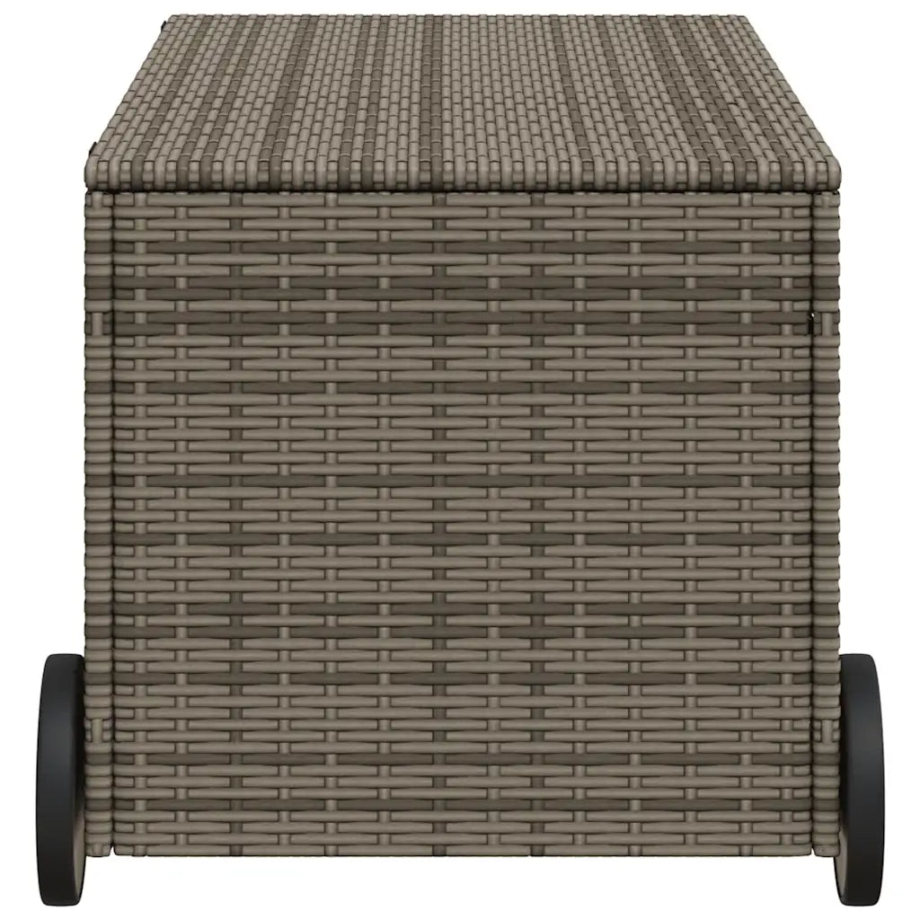 Contenitore da Giardino con Ruote Grigio 190L in Polyrattan CFW2445477