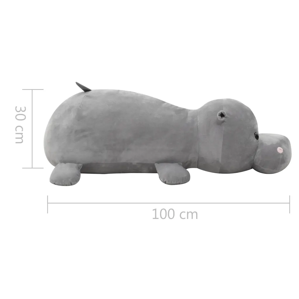 Giocattolo di Peluche Ippopotamo Grigio CFW1798975