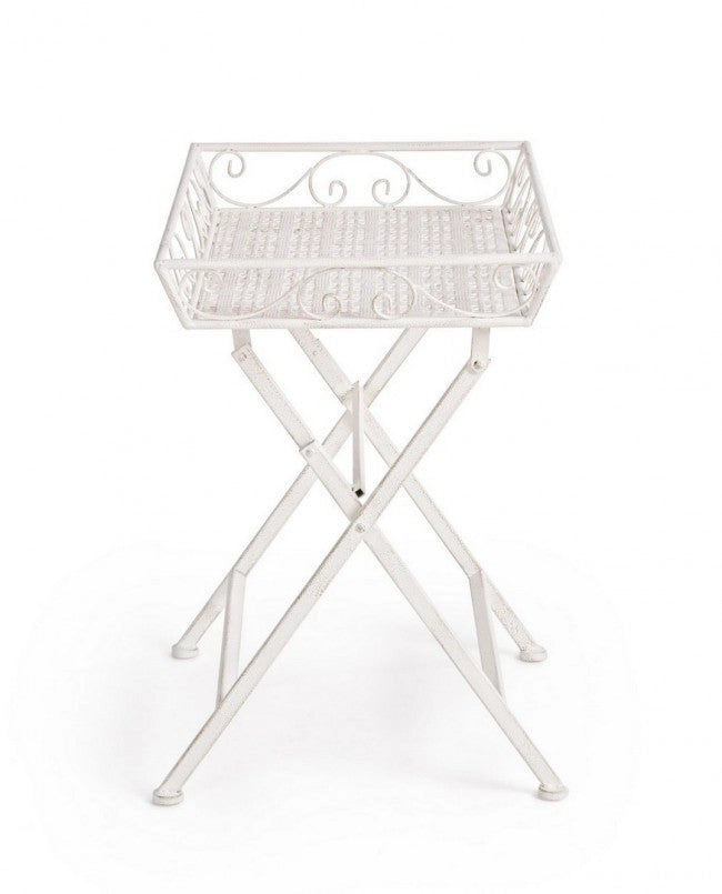Set 2 Tavolini 63x40x60 cm Emily in Acciaio